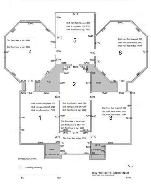 Grundplan for bygningen